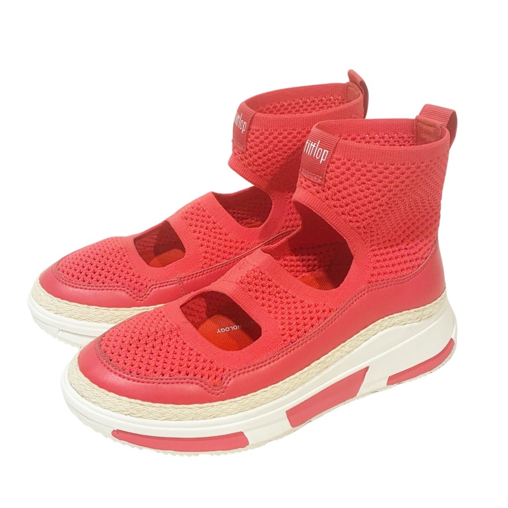 FitFlop Size 6.5 Blair Pink Slip-On High Top Sneakers NEW